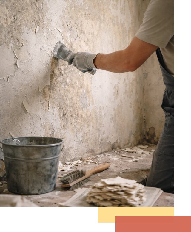 Удаление старой краски со стен в Кольчугино качественно и быстро