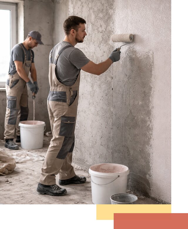 Нанесение бетоноконтакта на стены в Кольчугино для последующей отделки