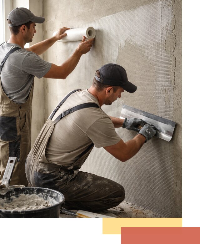 Армирование стен стеклосеткой в Кольчугино для прочной отделки