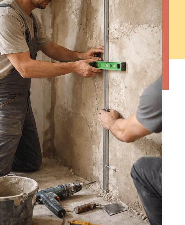 Установка штукатурных маяков в Кольчугино от 7120 руб. — быстро и недорого | ОТДЕЛОЧНИК-Кль