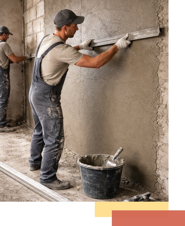 Штукатурка стен цементно-песчаная в Кольчугино профессионально
