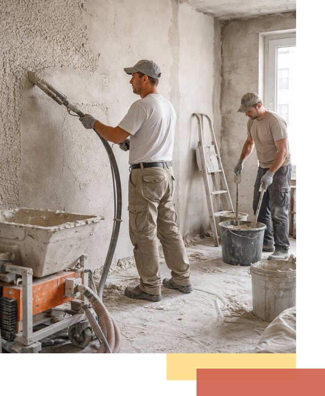 Машинная штукатурка стен в Кольчугино — быстро и качественно