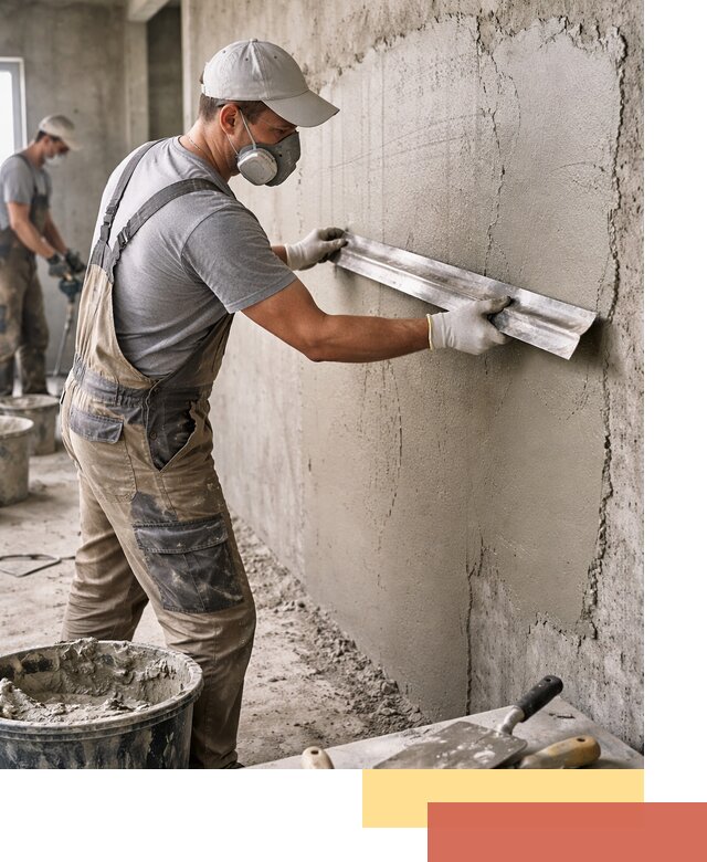 Штукатурка бетонных стен в Кольчугино качественно и долговечно