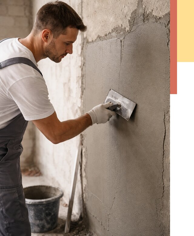 Штукатурка стен под плитку в Кольчугино от 4272 руб./м2 — выравнивание под плитку | ОТДЕЛОЧНИК-Кль