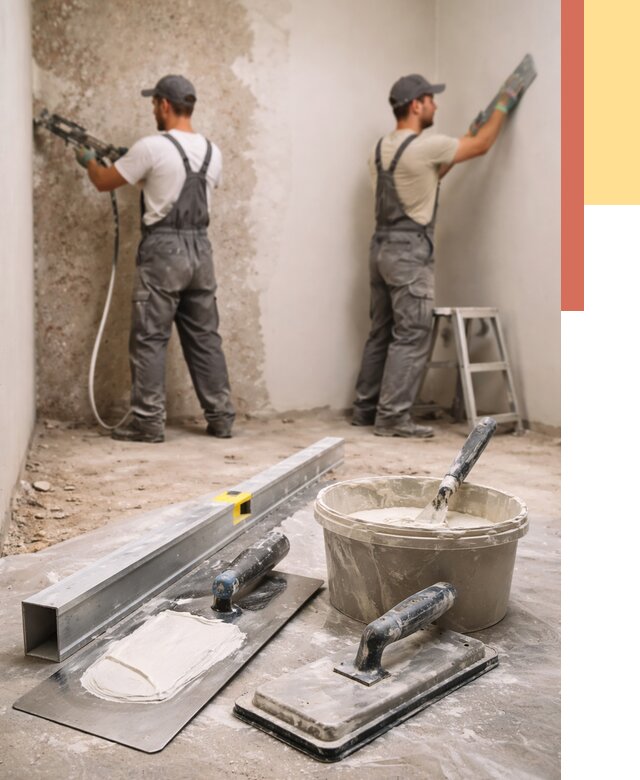 Штукатурка стен под обои в Кольчугино от 4577 руб./м2 — выравнивание под обои | ОТДЕЛОЧНИК-Кль