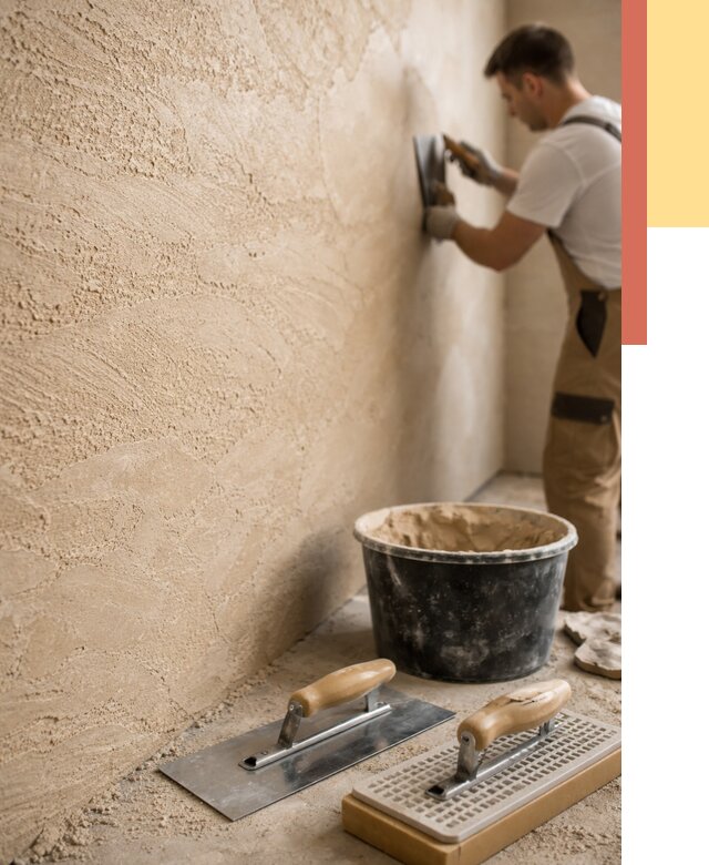 Декоративная штукатурка травертин в Кольчугино от 1831 руб/м2 — качественно и недорого | ОТДЕЛОЧНИК-Кль