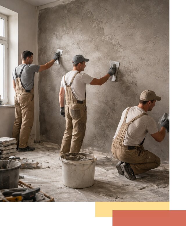 Декоративная штукатурка под бетон в Кольчугино для стен и потолков