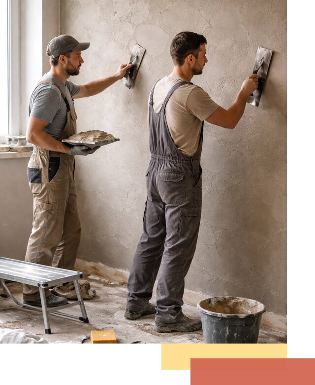 Ремонт декоративной штукатурки и восстановление фактуры в Кольчугино