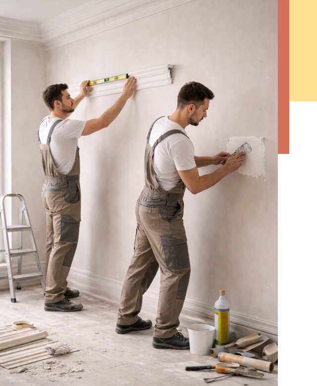 Монтаж лепнины на стены в Кольчугино от 4577 руб. — недорого, быстро | ОТДЕЛОЧНИК-Кль