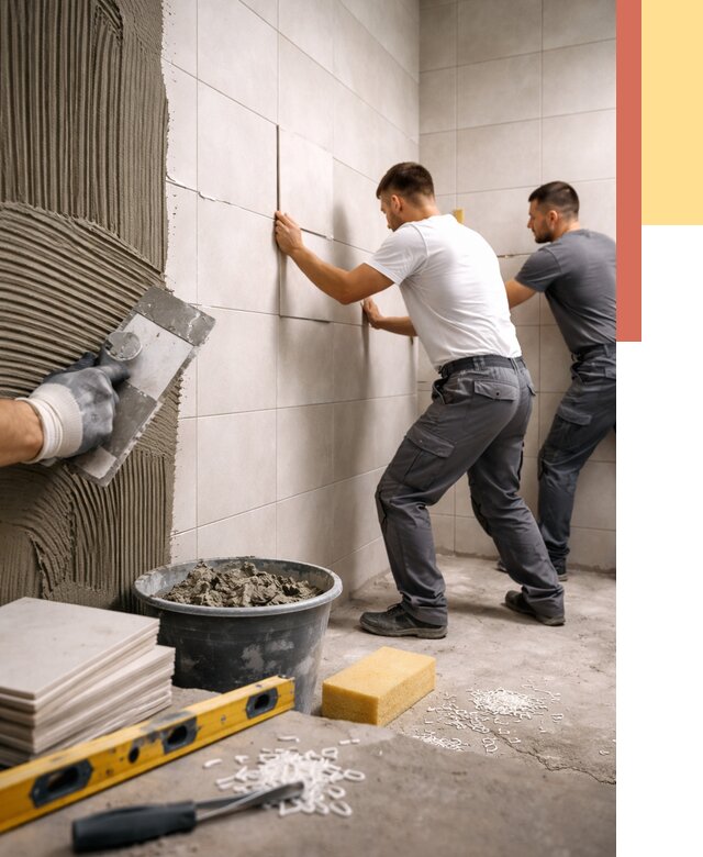 Укладка плитки на стены в Кольчугино от 865 руб. — качественно и недорого | ОТДЕЛОЧНИК-Кль