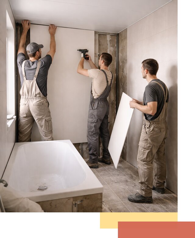 Отделка ванной панели ПВХ профессионально в Кольчугино