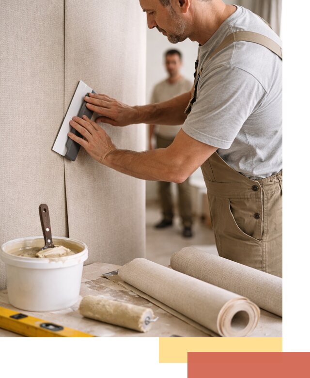 Поклейка текстильных обоев в Кольчугино профессионально и аккуратно