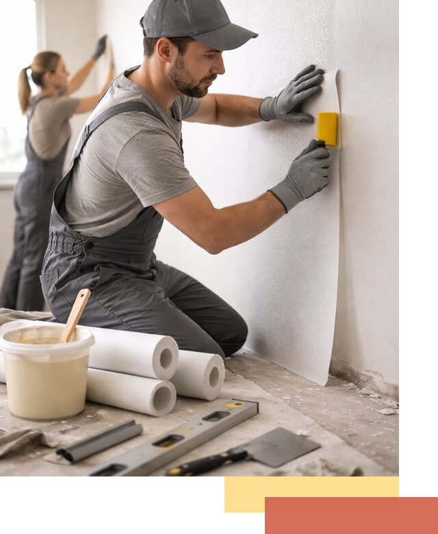 Поклейка стеклообоев профессионально в Кольчугино