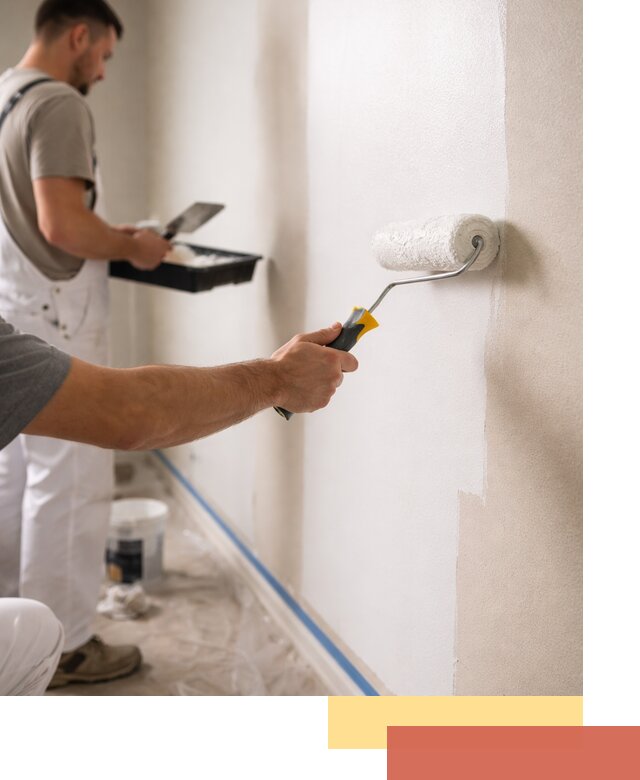 Покраска стен акриловой краской профессионально в Кольчугино