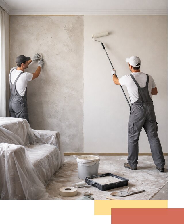 Покраска стен антивандальной краской в Кольчугино