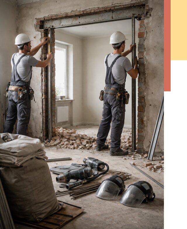 Расширение дверного проема в Кольчугино от 12714 руб. под ключ | ОТДЕЛОЧНИК-Кль