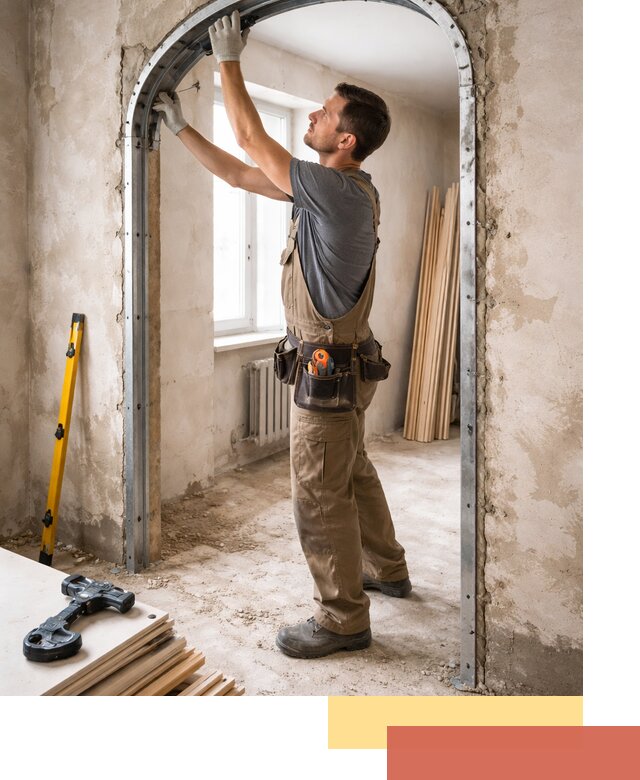 Устройство арочного проема в Кольчугино под ключ