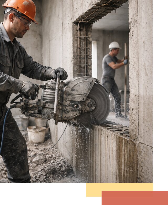 Алмазная резка проемов в Кольчугино быстро и точно