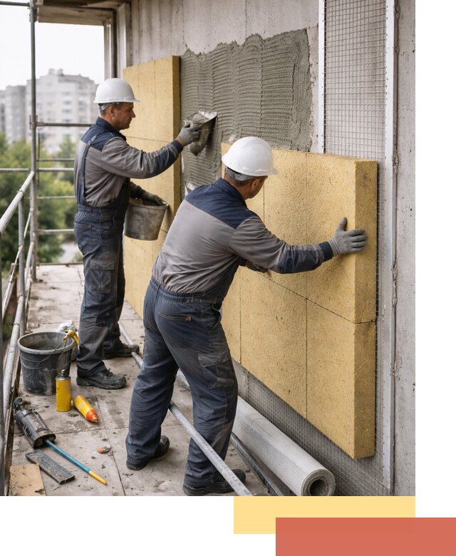 Утепление стен зданий и домов в Кольчугино качественно и надежно