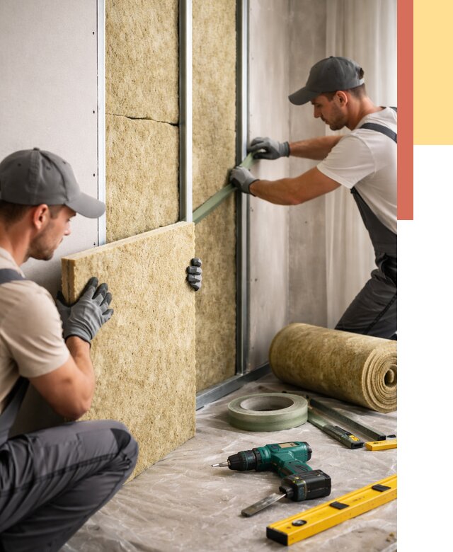 Шумоизоляция стен в Кольчугино под ключ от 1882 руб. | ОТДЕЛОЧНИК-Кль