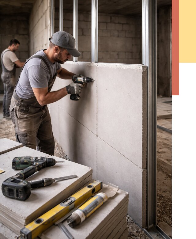 Кладка влагостойких перегородок ПГП в Кольчугино от 1221 руб. под ключ | ОТДЕЛОЧНИК-Кль