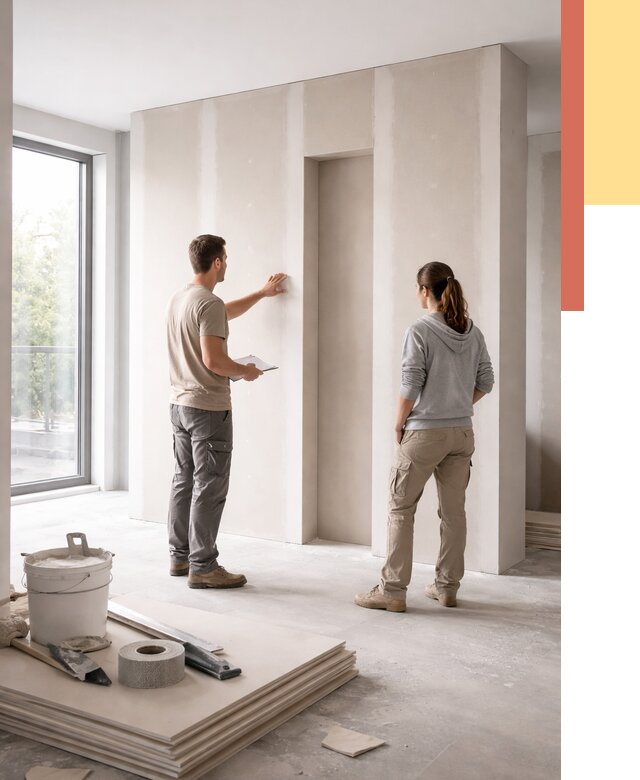 Зонирующая перегородка из гипсокартона в Кольчугино от 2848 руб. под ключ | ОТДЕЛОЧНИК-Кль