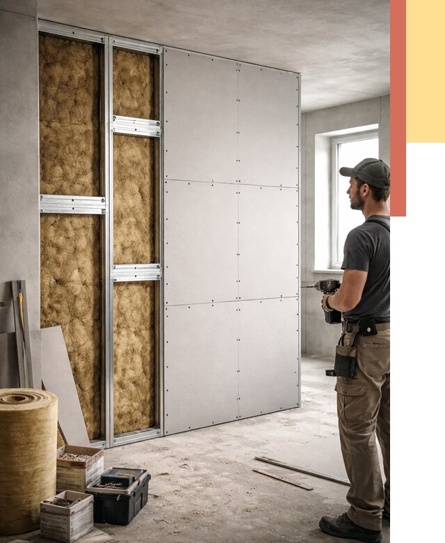 Усиленная перегородка под навеску в Кольчугино от 13019 руб. — монтаж под ключ | ОТДЕЛОЧНИК-Кль