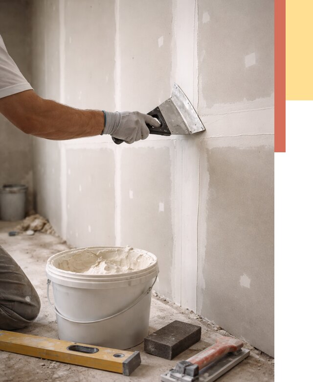 Шпаклевка перегородок из гипсокартона в Кольчугино от 2543 руб. — услуги ОТДЕЛОЧНИК-Кль