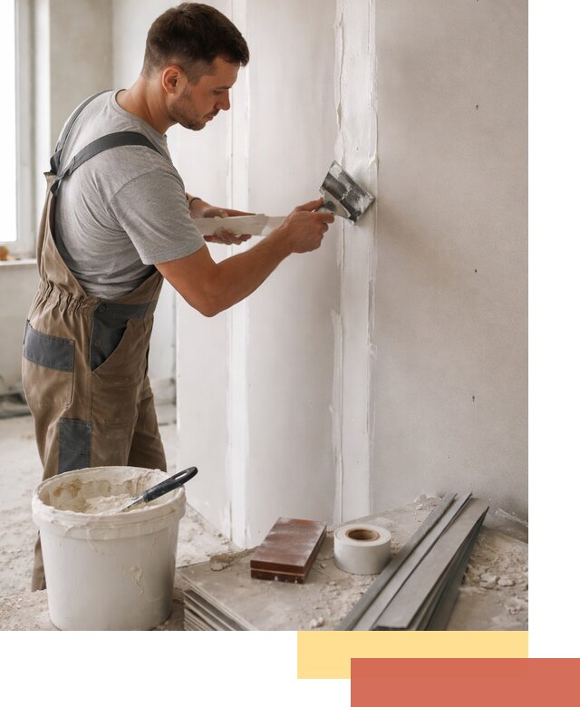 Шпаклевка перегородок из гипсокартона в Кольчугино качественно и быстро