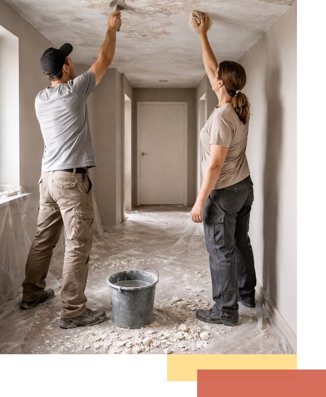 Удаление побелки с потолка в Кольчугино — быстро и аккуратно