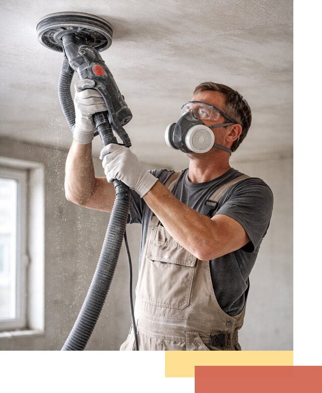 Шлифовка потолка в Кольчугино — качественная подготовка под отделку