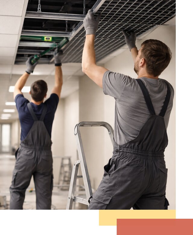 Монтаж потолка Грильято в Кольчугино: установка под ключ качественно