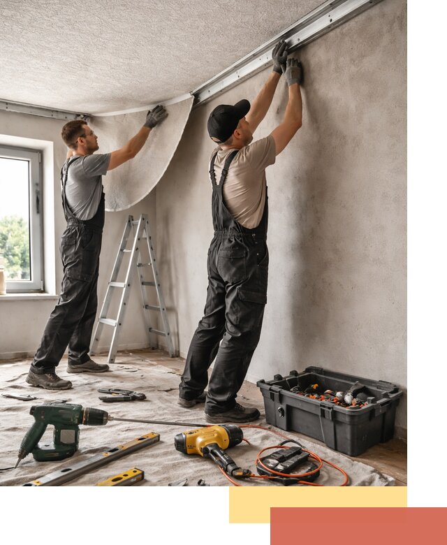 Монтаж фактурного натяжного потолка в Кольчугино качественно и быстро