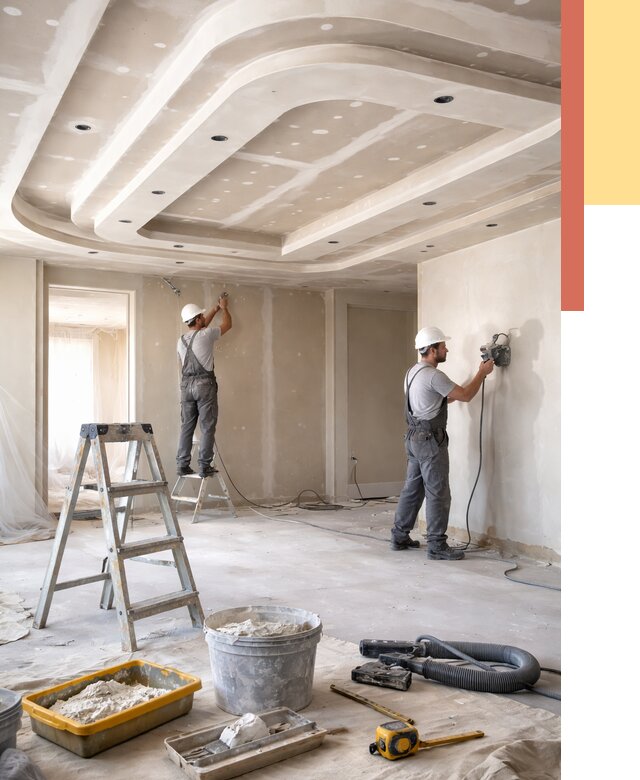 Многоуровневый потолок из гипсокартона в Кольчугино от 763 руб. под ключ | ОТДЕЛОЧНИК-Кль