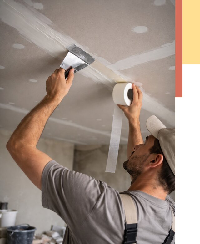 Обработка швов потолка ГКЛ в Кольчугино от 7628 руб. под ключ | ОТДЕЛОЧНИК-Кль