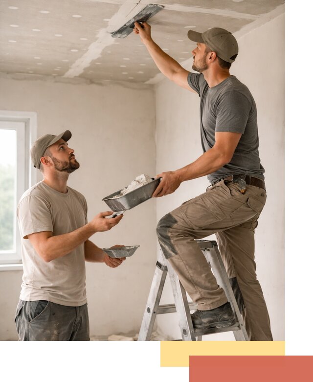 Шпаклевка потолка из гипсокартона в Кольчугино качественно и быстро