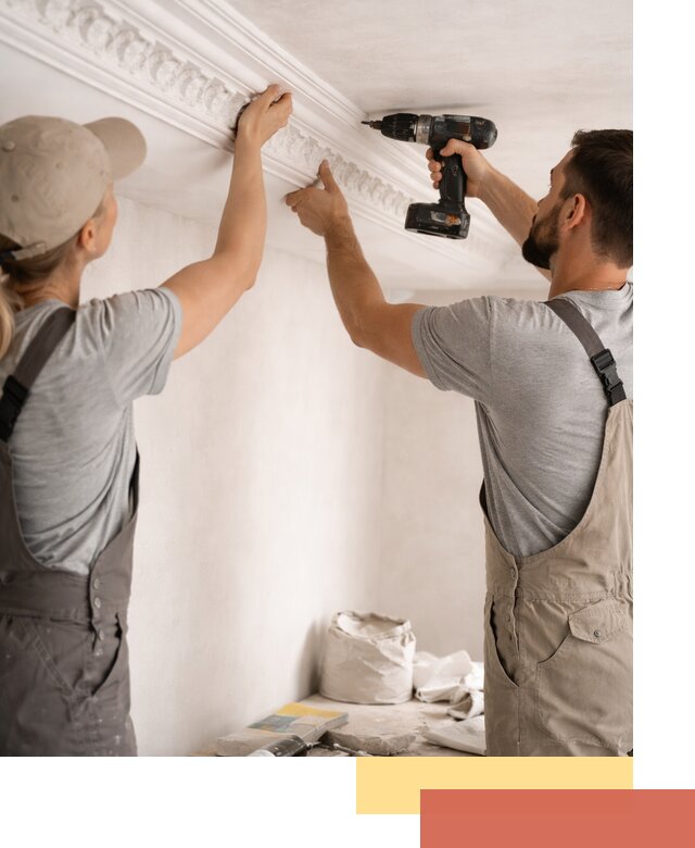 Профессиональный монтаж лепнины на потолок в Кольчугино