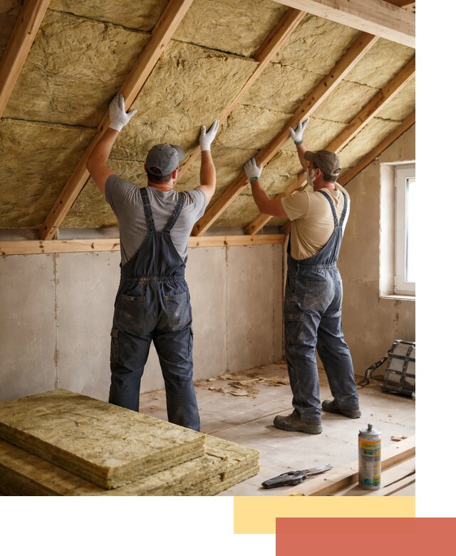 Утепление потолка минеральной ватой в Кольчугино