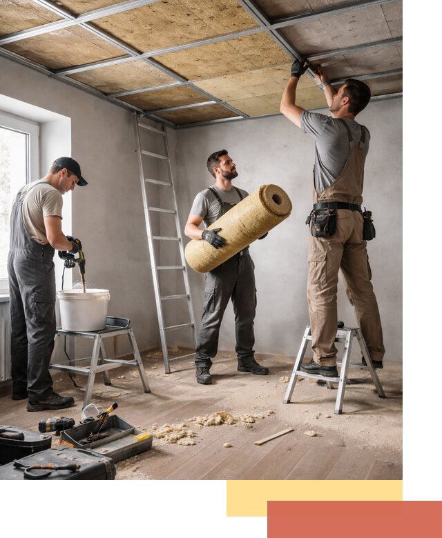 Шумоизоляция потолка в Кольчугино: профессиональный монтаж и отделка