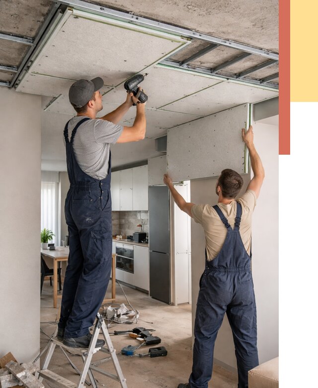 Шумоизоляция потолка панелями зипс в Кольчугино от 1882 руб. под ключ | ОТДЕЛОЧНИК-Кль